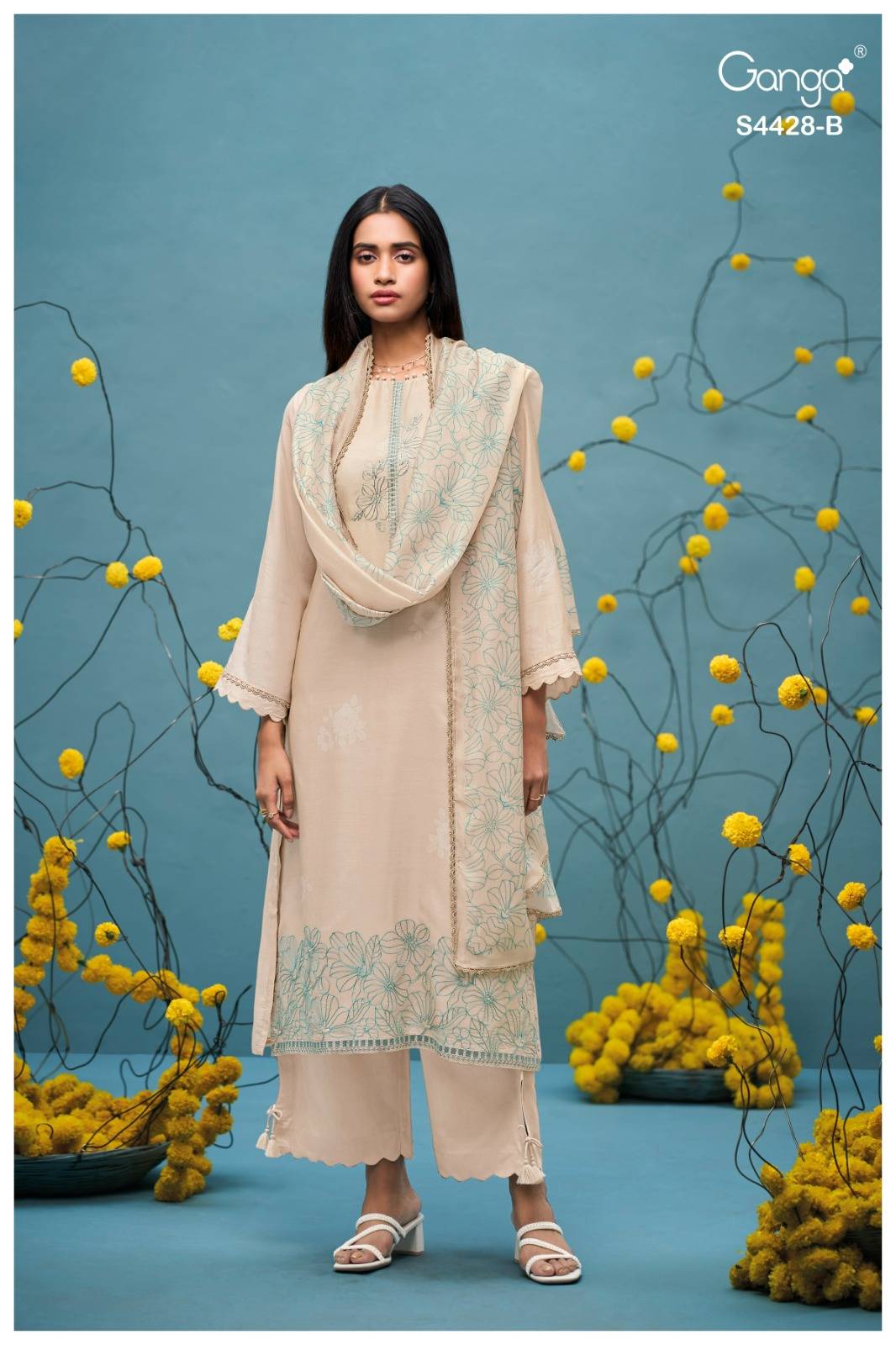 DYAVIKA 4428 By Ganga Fashion Stylish Beautiful Colourful Silk Dresses At Wholesale Price